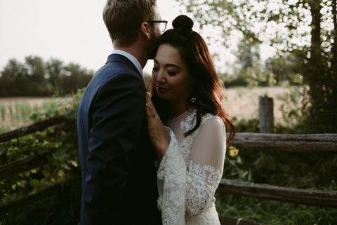 Beautiful Ontario backyard wedding is an explosion of culture and color
