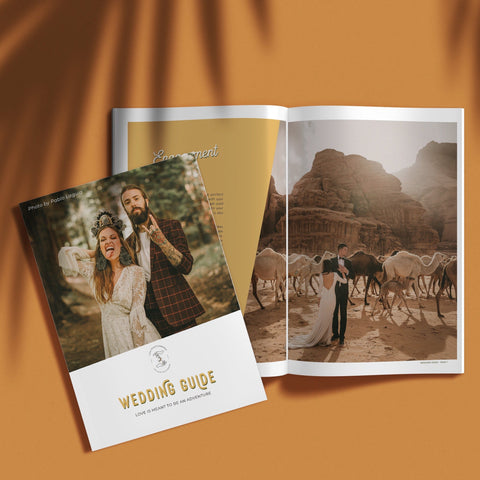 Customizable Wedding Guide Template - Playful