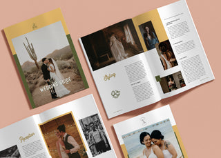 Customizable Wedding Guide Template - Playful